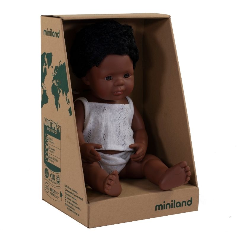 Miniland Boy Doll - Cedar 38cm