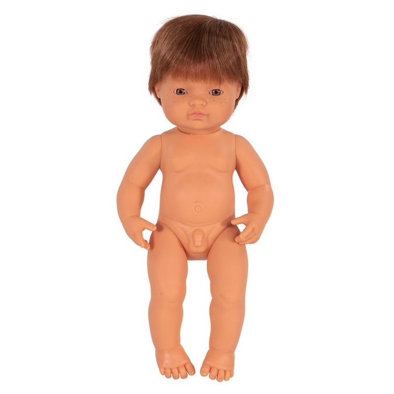 Miniland Red Haired Boy Doll - Rowan 38cm