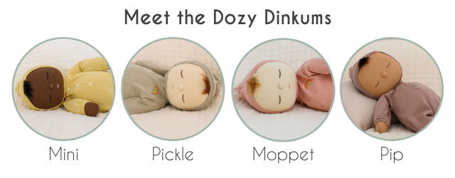 Meet the Dozy Dinkums - Mini, Pickle, Moppet and Pip