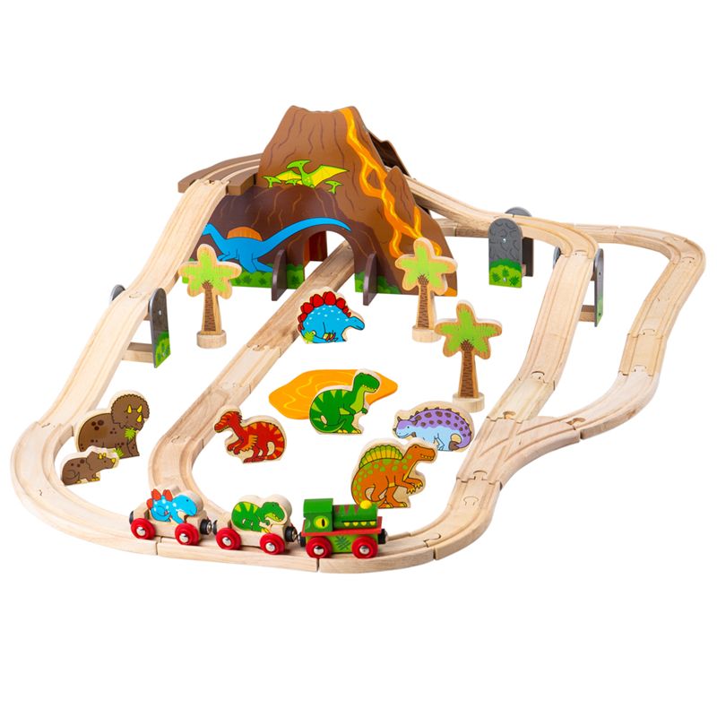 Bigjigs - Dinosaur Railway Set