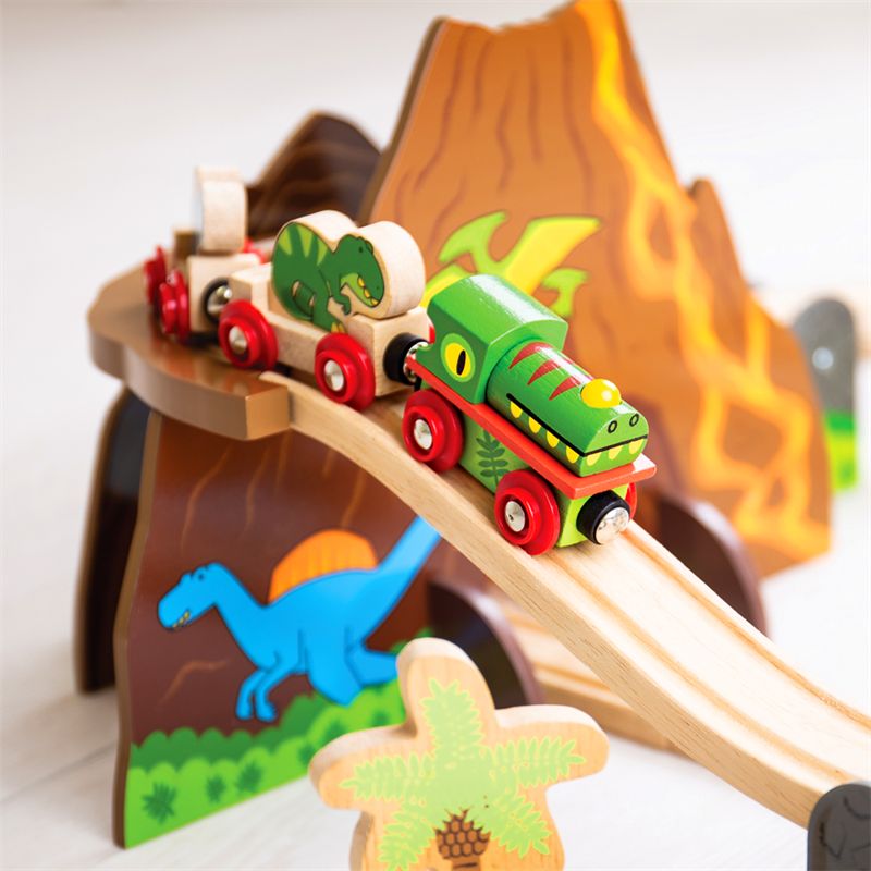 Bigjigs - Dinosaur Railway Set