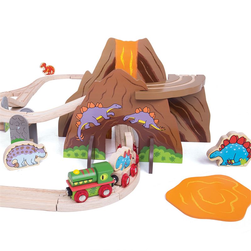 Bigjigs - Dinosaur Railway Set