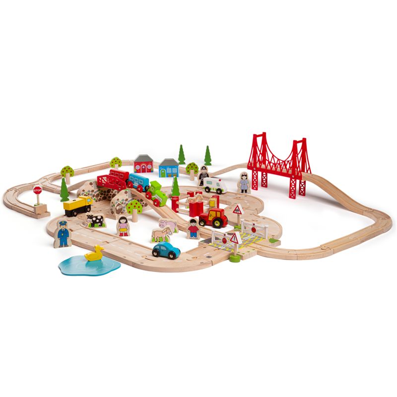 Bigjigs - Rural Rail and Road Set