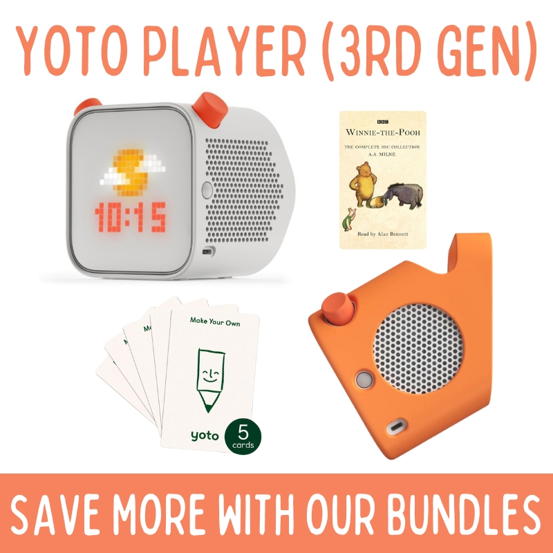 Yoto Player Dock 1st/2nd Gen Wood Stand for Yoto Player and Audio Cards.  Customizable 