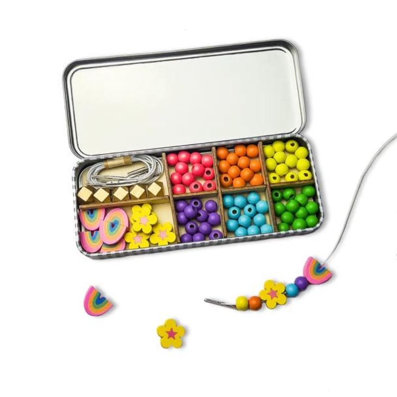 Cotton Twist Bracelet Beading Kit Rainbow The Kid Collective