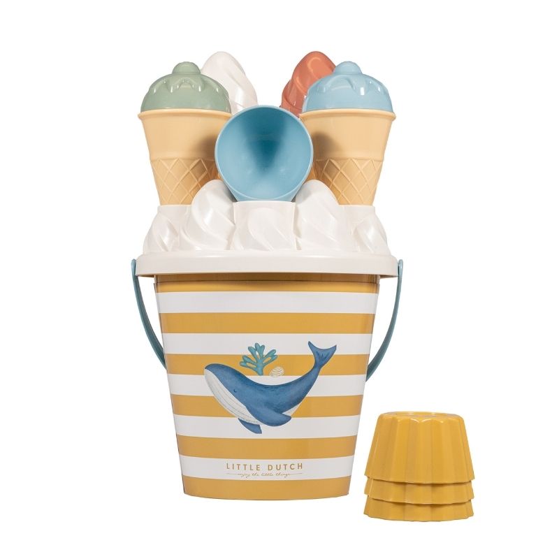 Little Dutch Ice Cream Bucket Set - Ocean Dream Blue