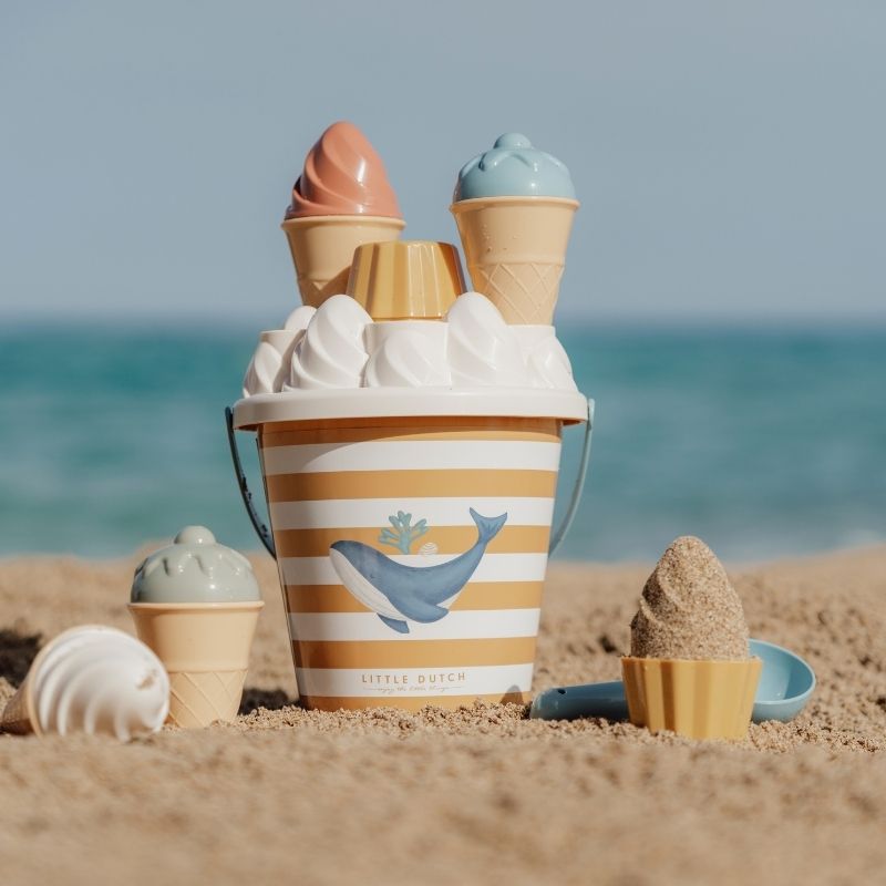 Little Dutch Ice Cream Bucket Set - Ocean Dream Blue