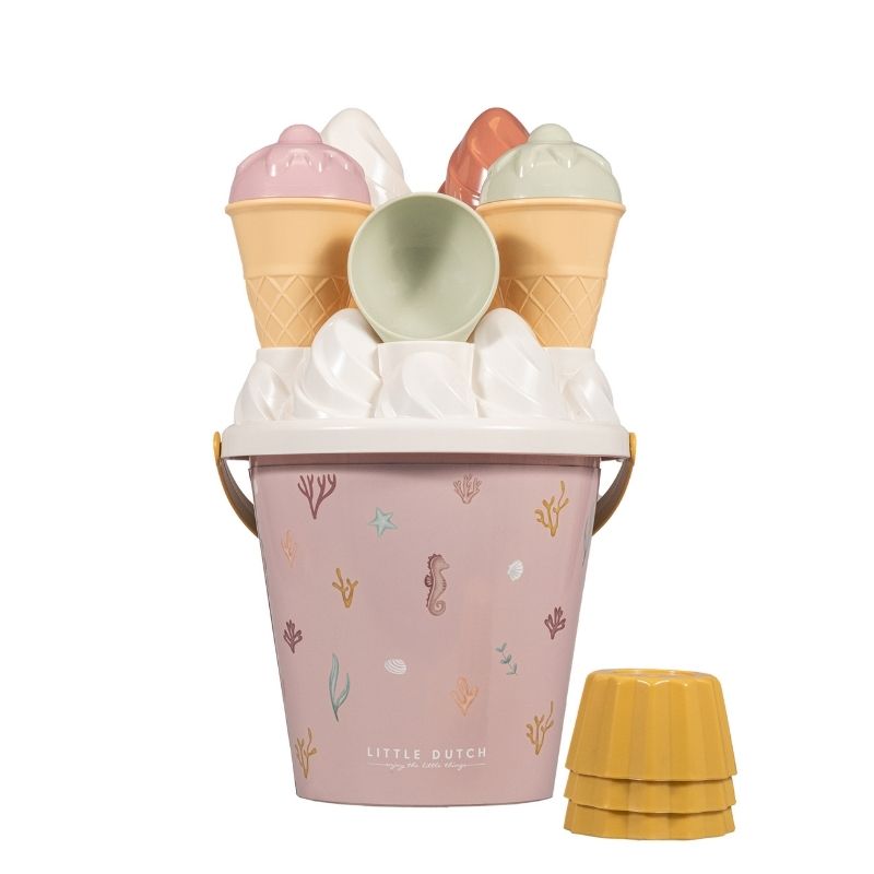 Little Dutch Ice Cream Bucket Set - Ocean Dream Pink