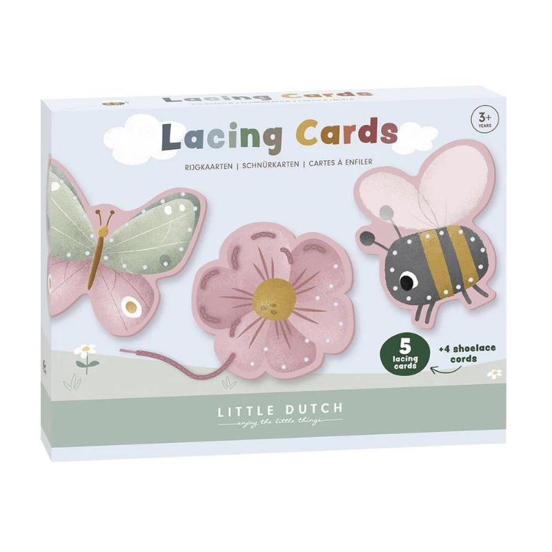 Little Dutch Lacing Cards - Flowers & Butterflies
