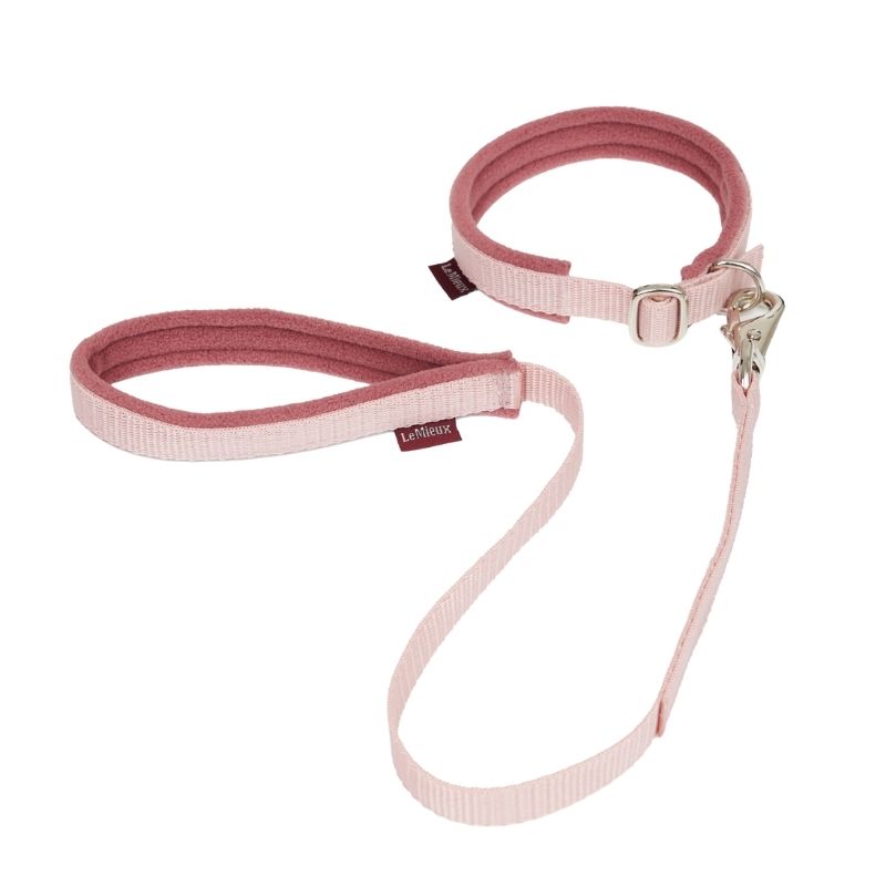 Le Mieux Toy Dog Collar & Lead - Pink Quartz