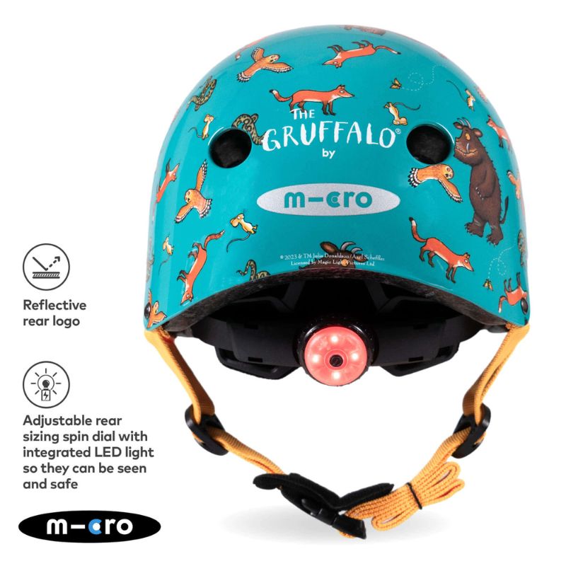 Micro Scooter Deluxe Helmet - Gruffalo Aqua