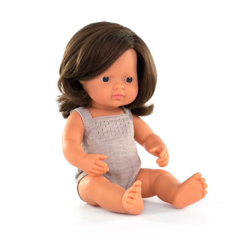 Miniland Brunette Doll - Acer 38cm