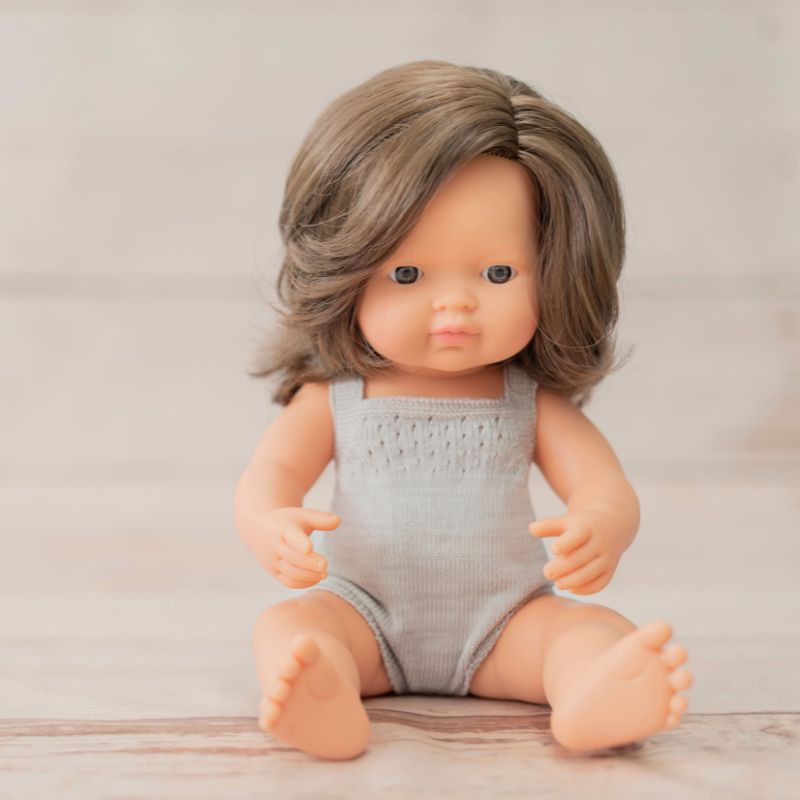 Miniland Brunette Doll - Acer 38cm