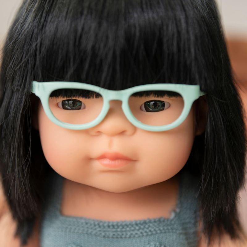 Miniland Girl Doll With Glasses - Acacia 38cm