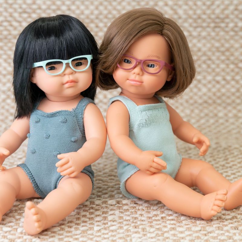 Miniland Doll With Glasses - Acacia 38cm