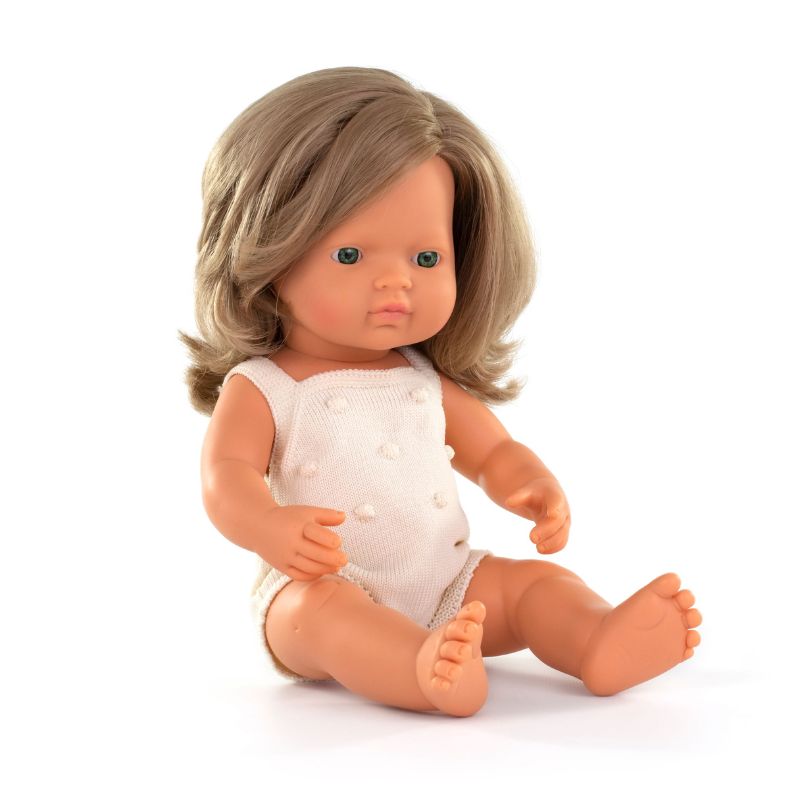 Miniland Dark Blonde Doll - Elder 38cm