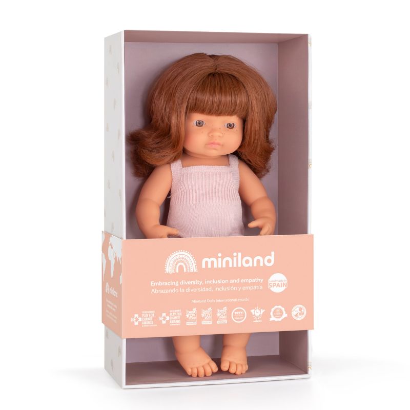 Miniland Red Haired Doll - Moss 38cm