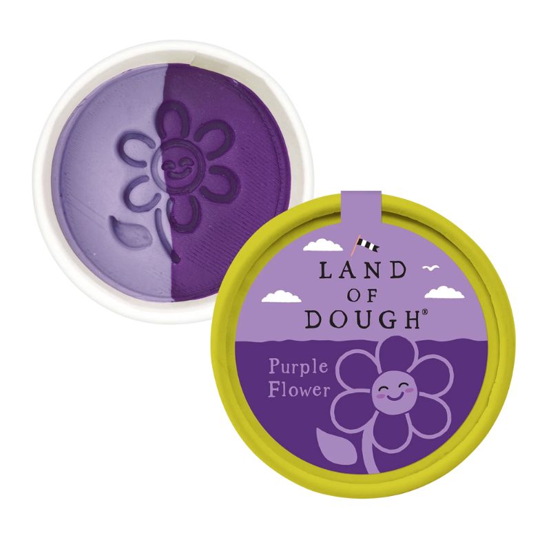 Land Of Dough Mini Pot - Purple Flower