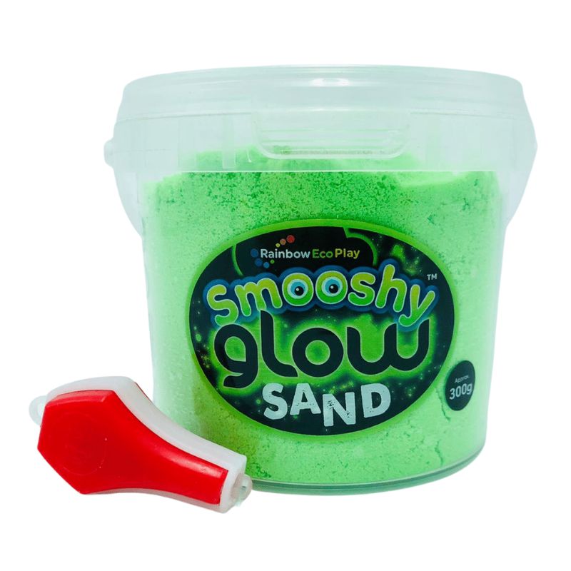 Rainbow Eco Play Smooshy Kinetic Magic Glow Sand - 300g Tub