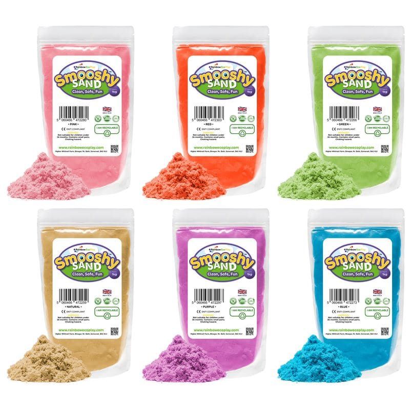 Rainbow Eco Play Smooshy Kinetic Magic Sand 1KG