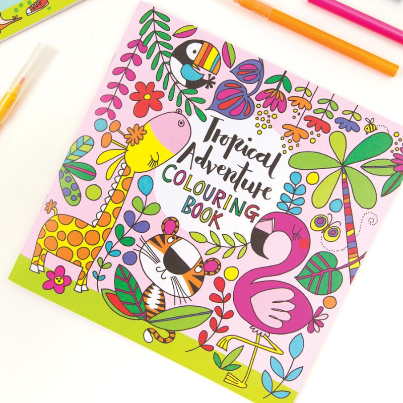 Rachel Ellen Designs Tropical Adventure Colouring Book
