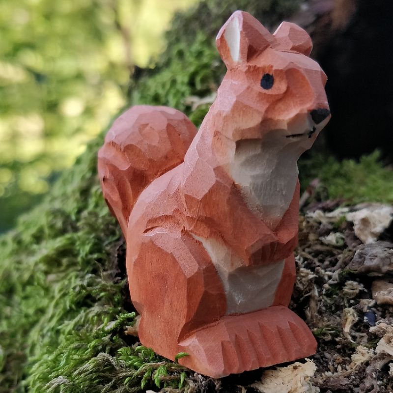 Wudimals Wooden Red Squirrel