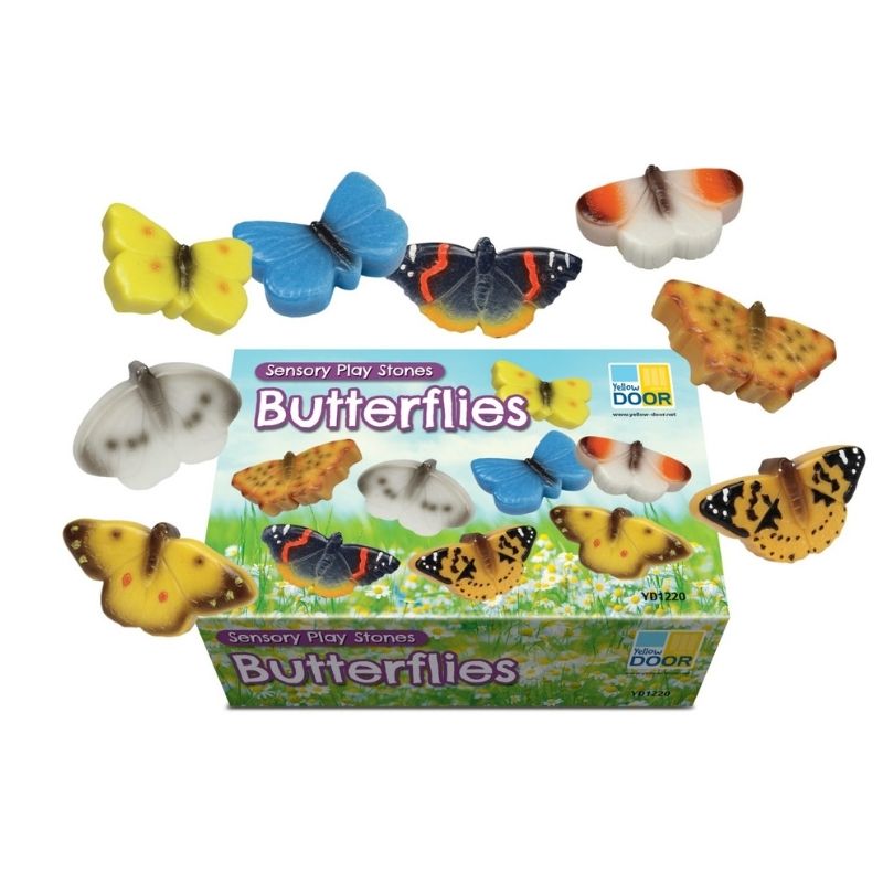 Yellow Door Sensory Play Stones - Butterflies