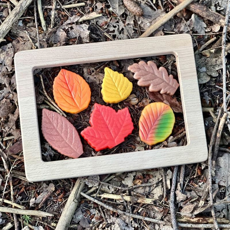 Yellow Door Sensory Play Stones - Leaves