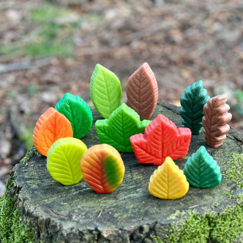 Yellow Door Sensory Play Stones - Leaves