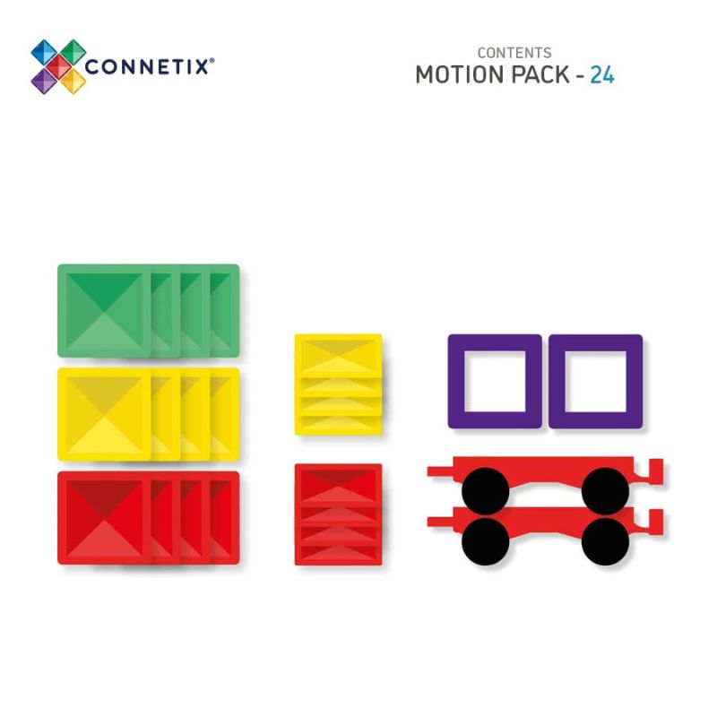 Connetix Tiles - 24 Piece Motion Pack