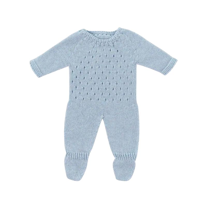 Miniland Doll Knitted Pyjamas Blue - 38cm