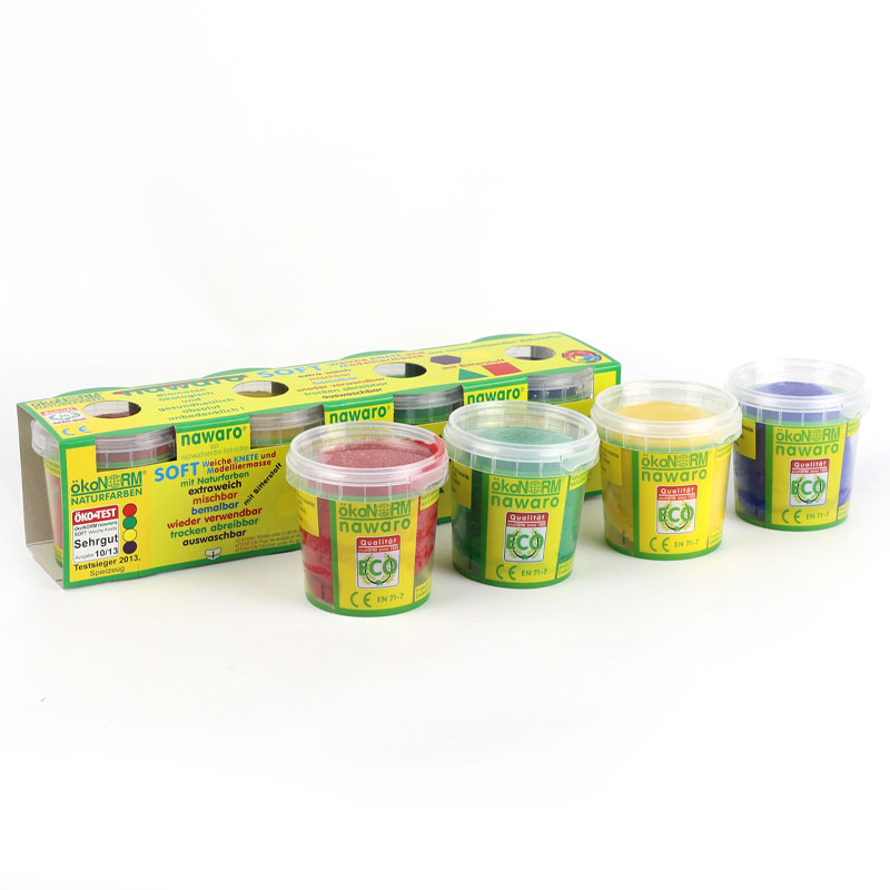 Okonorm Soft Play Dough - 4 Primary Colours