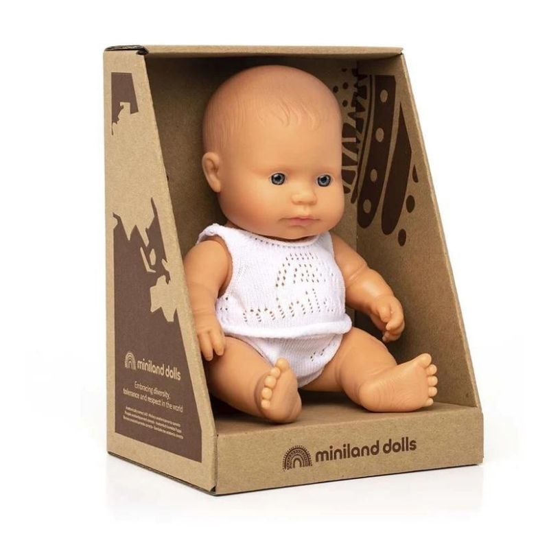 Miniland Baby Doll - Cinnamon 21cm