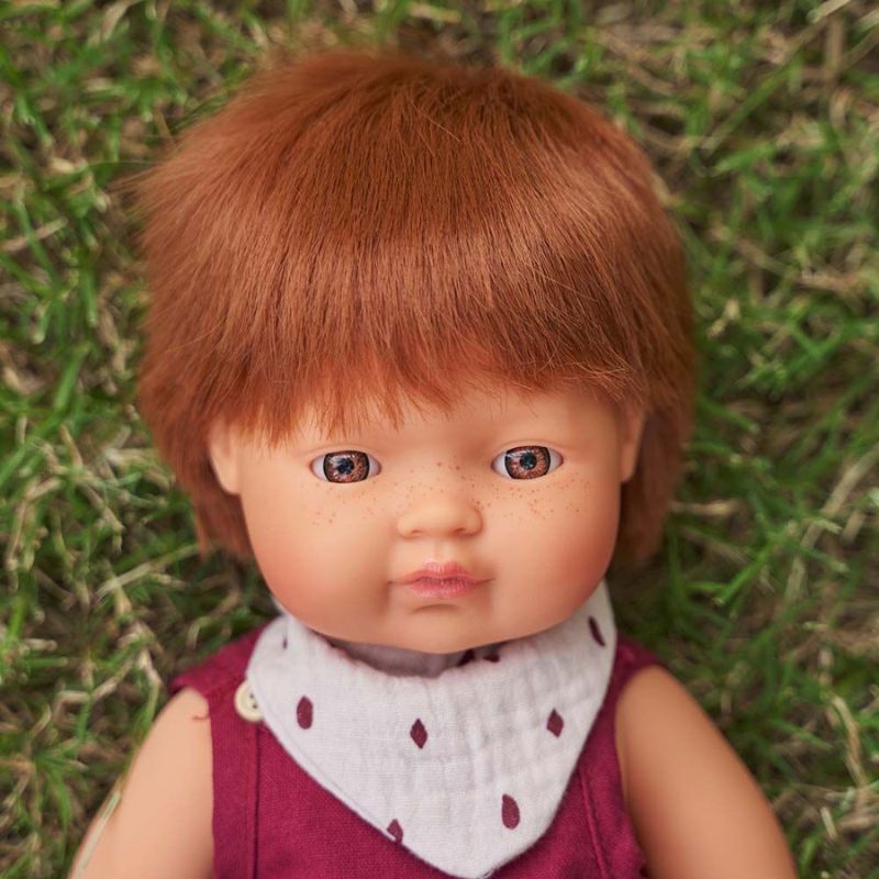 Miniland Red Haired Doll - Rowan 38cm