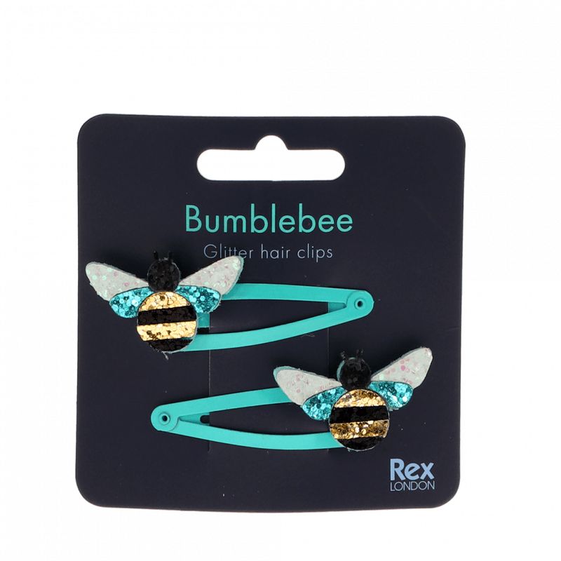 Rex London - Bumblebee Glitter Hair Clips