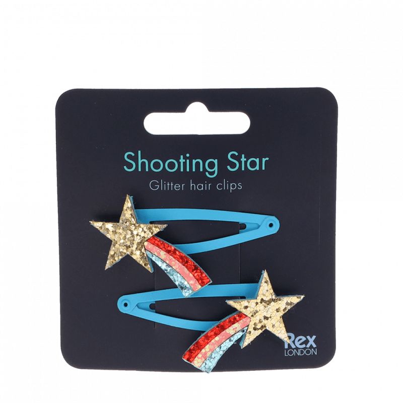 Rex London - Shooting Star Glitter Hair Clips