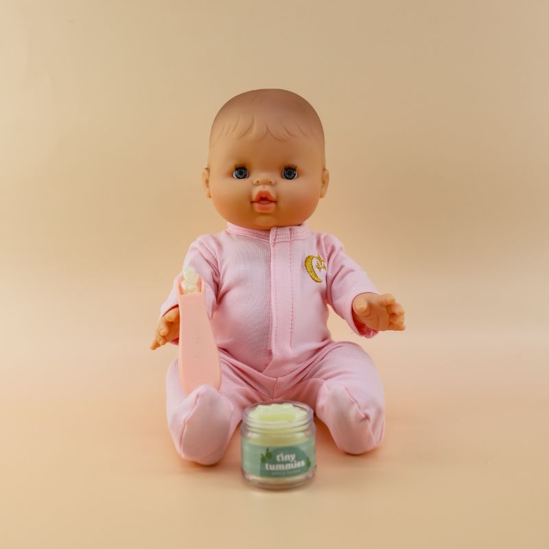 Tiny Harlow - Tiny Tummies Apple Puree Jar & Spoon Set