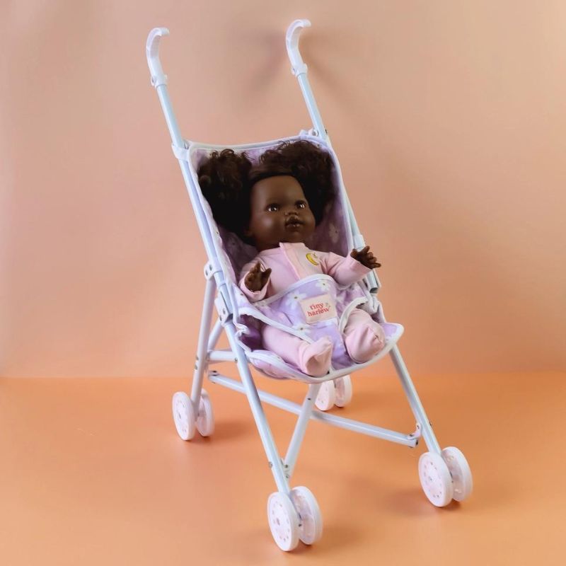 Tiny Harlow Dolls Stroller - Lilac Daisy