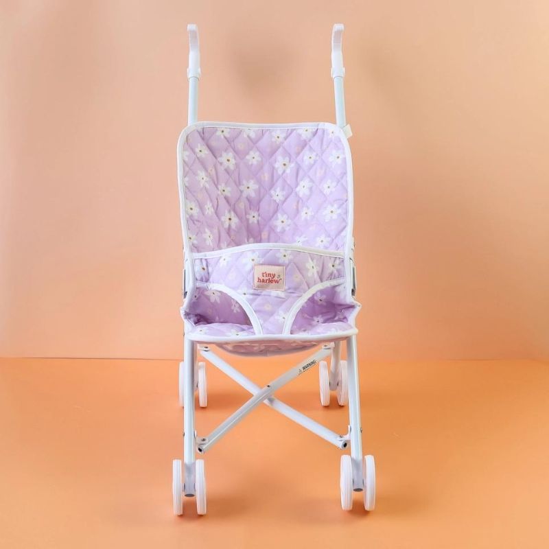 Tiny Harlow Dolls Stroller - Lilac Daisy