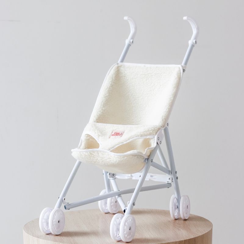 Tiny Harlow Dolls Stroller - Cream Sherpa