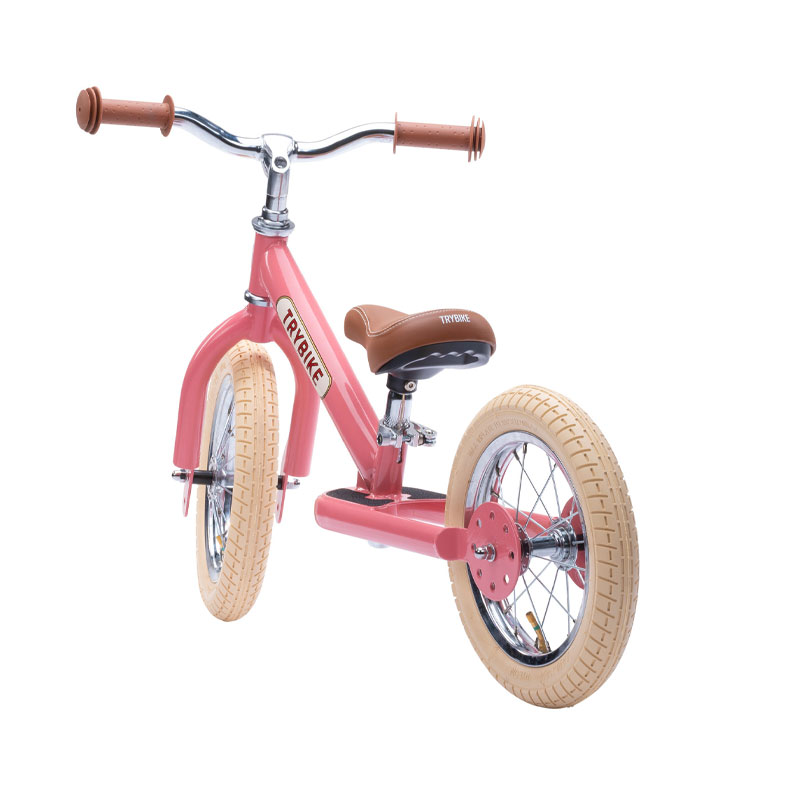 Trybike Steel 2-In-1 Balance Trike - Vintage Pink