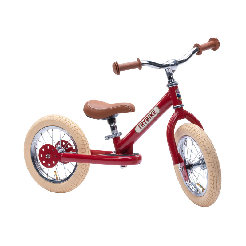 Trybike Steel 2-In-1 Balance Trike - Vintage Red