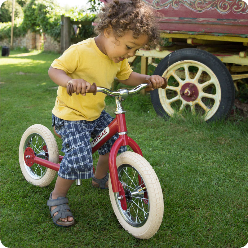 Trybike Steel 2-In-1 Balance Trike - Vintage Red